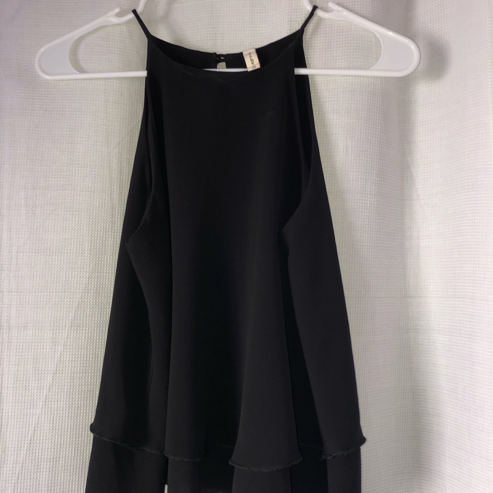 Black layered tank top size small